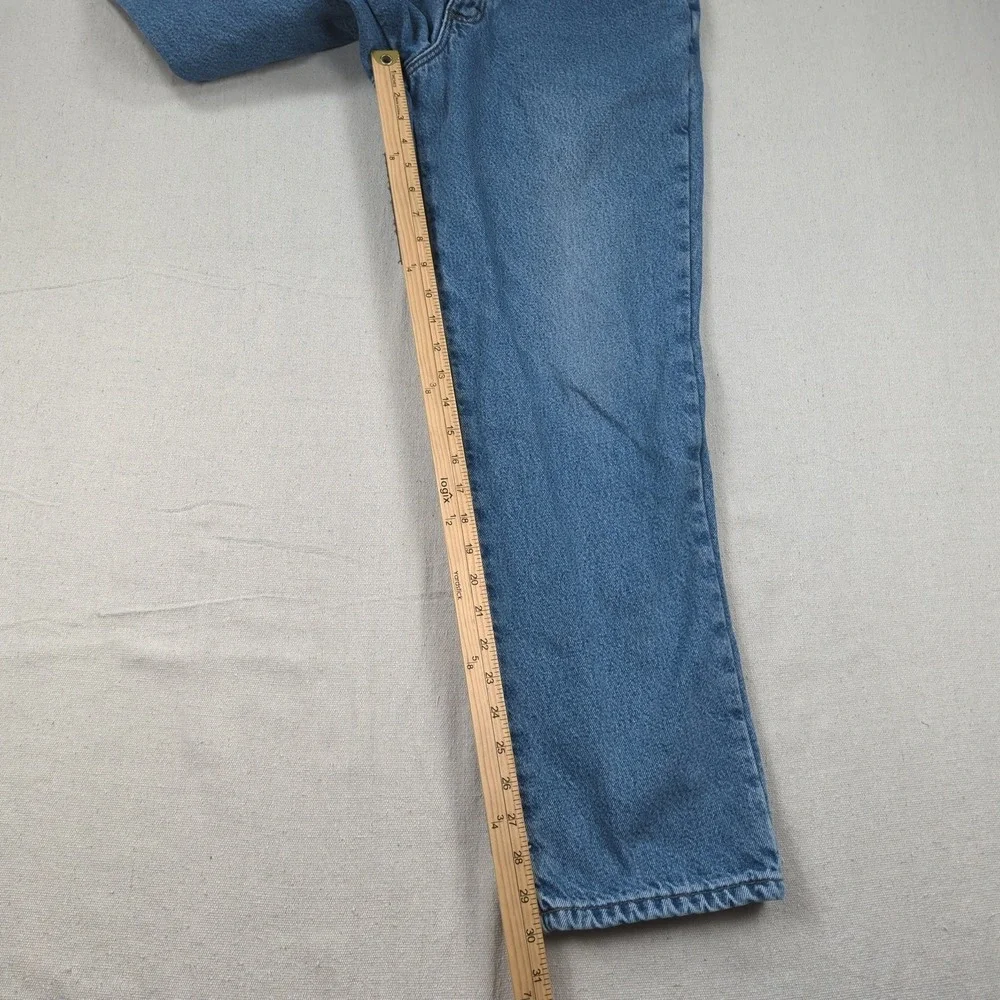Vintage LL Bean Jeans Mens‎ 34x30 Blue Flannel Lined Classic Casual Denim